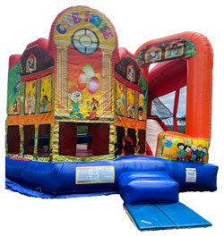 Double Lane Slide Inflatable Slide Rental